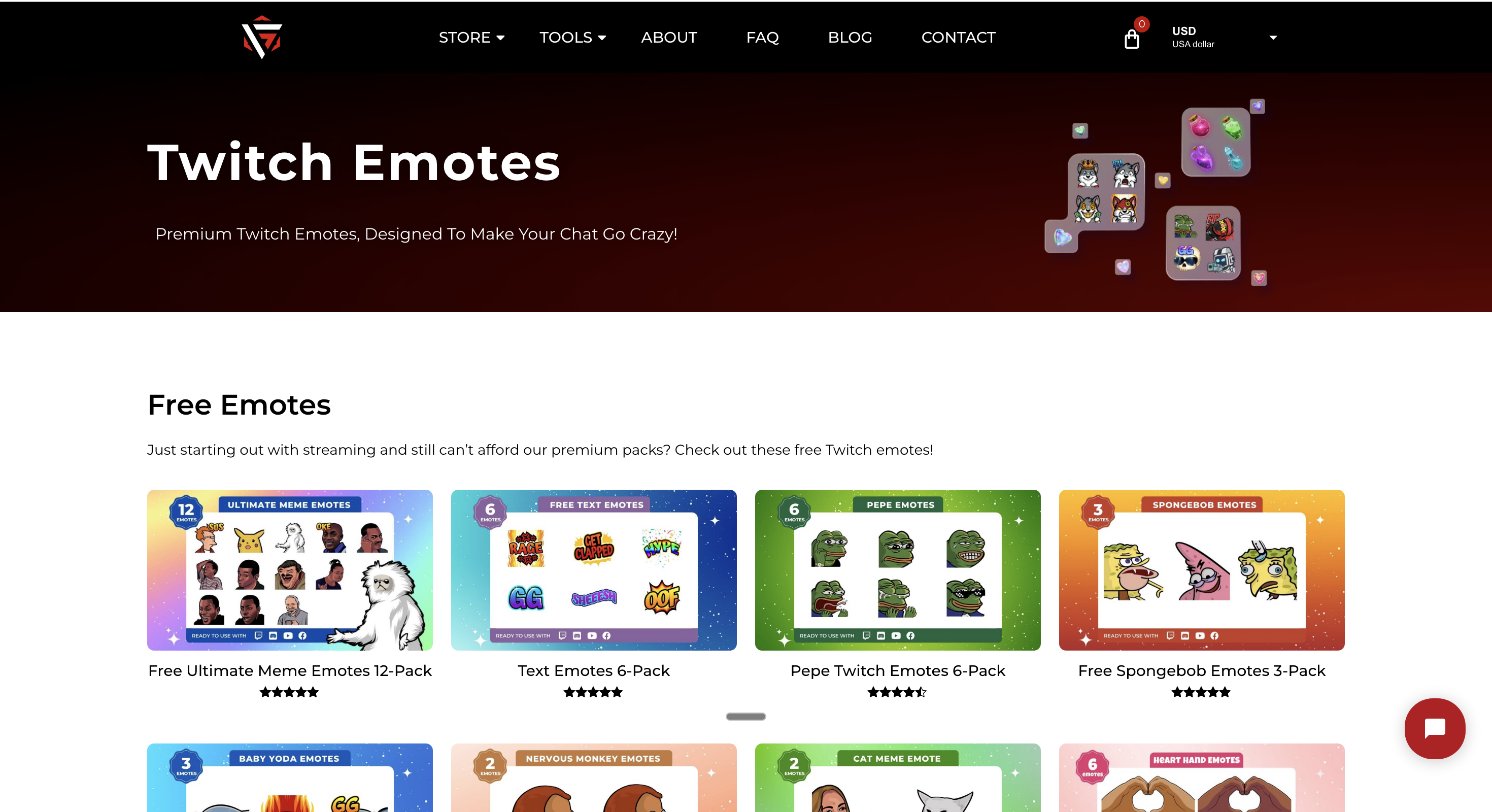 GamingVisuals website screenshot